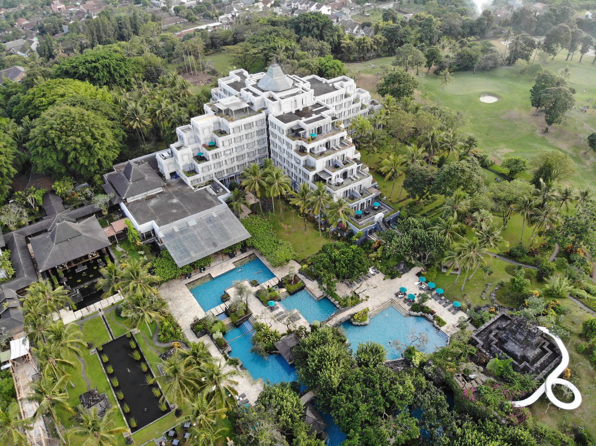 Готель Hyatt Regency Yogyakarta Селеман Екстер'єр фото Aerial view of the hotel
